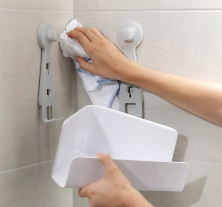 Набор полок для душа EasyStore белый, 2шт - 70550 Joseph Joseph детальная картинка 