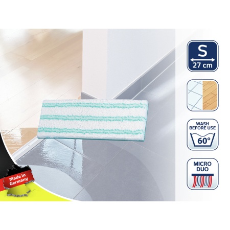 Сменная насадка для швабры Picobello S 27см micro duo тряпка для всех типов полов детальная картинка 