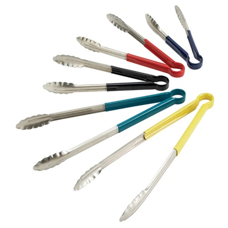 Щипцы для гриля 24см с cиней силиконовой ручкой - P.L. Proff Cuisine детальная картинка 