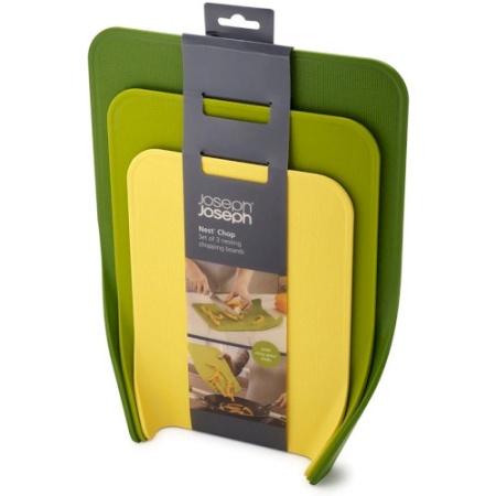 Набор из 3 разделочных досок Nest зеленый - 60121 Joseph Joseph детальная картинка 