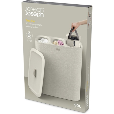 Корзина для белья Tota Trio 90л Ecru - 50021 Joseph Joseph детальная картинка 