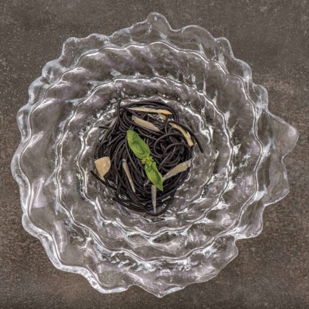 Блюдо стеклянное Conch 28.5x(h)6см прозрачное детальная картинка 