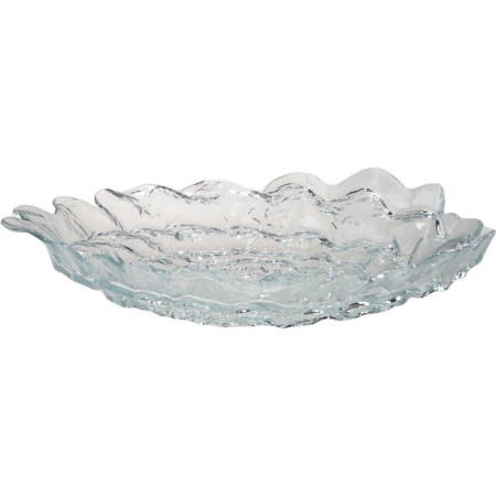 Блюдо стеклянное Conch 28.5x(h)6см прозрачное детальная картинка 