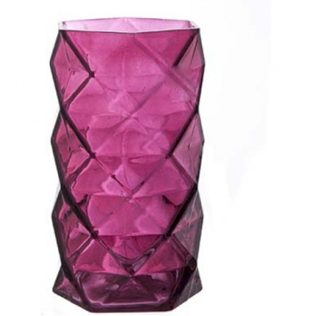 Подсвечник 11х11х(h)19.5см GEOMETR BURGUNDY детальная картинка 
