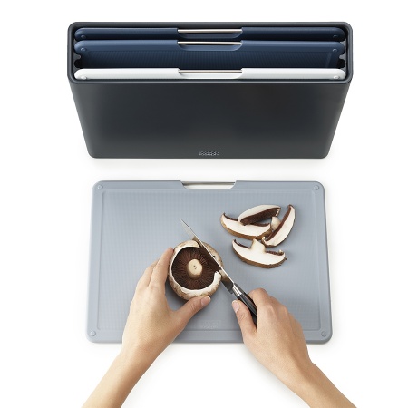 Набор разделочных досок 34x24см Folio Large графит, 4шт - 60184 Joseph Joseph детальная картинка 