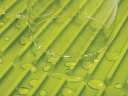 Коврик для сушки посуды Flume 31.5х34.5см голубой детальная картинка 