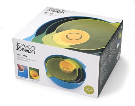 Набор мисок+отделитель от белка Nest multi colour - 40015 Joseph Joseph детальная картинка 
