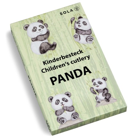 Набор детских столовых приборов Panda - 4 предмета детальная картинка 