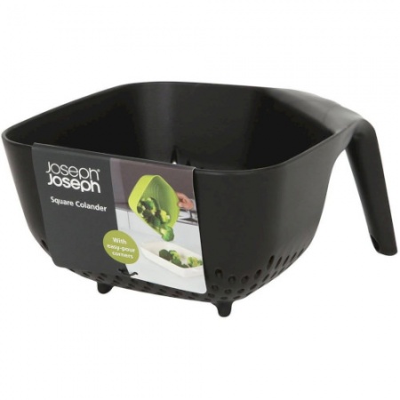 Дуршлаг Square черный - 40090 Joseph Joseph детальная картинка 