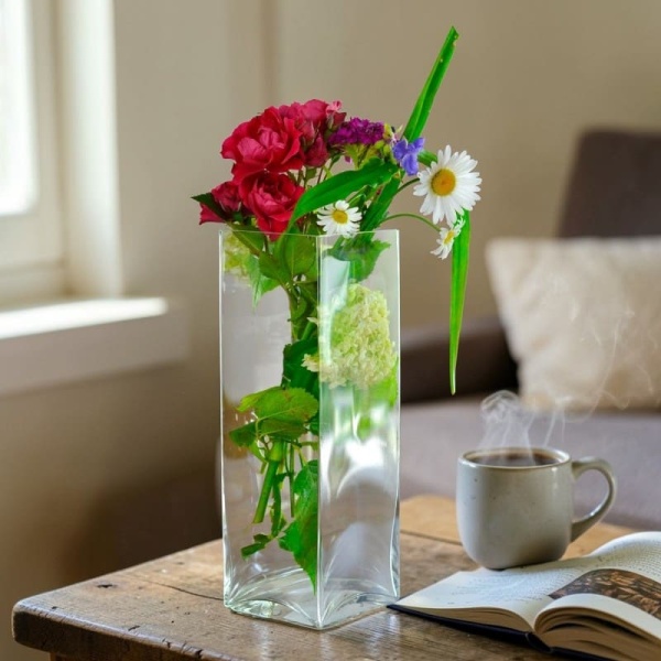 Фото Ваза для цветов 10x10x(h)30см квадрат