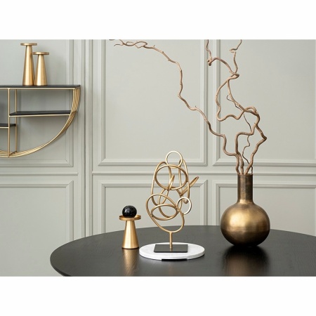 Набор подсвечников Fyr золотистые, 3шт детальная картинка 