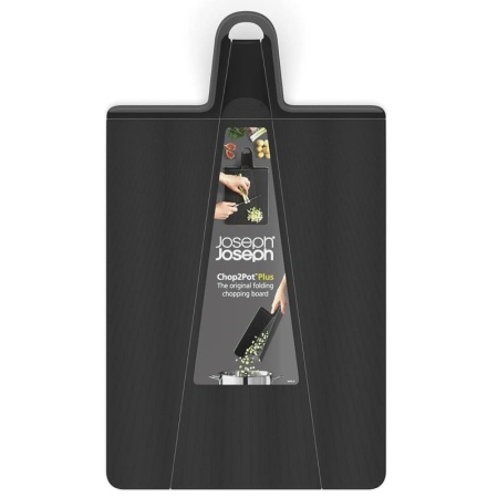 Разделочная доска-трансформер 34x26см Chop2Pot Plus Large черная - 60205 Joseph Joseph детальная картинка 