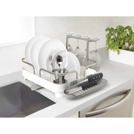 Сушилка для посуды Holster 42x34см белая детальная картинка 