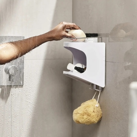 Полка для душа Capsule 2 яруса, белая - 70563 Joseph Joseph детальная картинка 