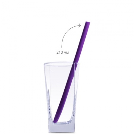 Трубочки для коктейля ø7x210мм прямые цветные Fresh, 1000шт детальная картинка 