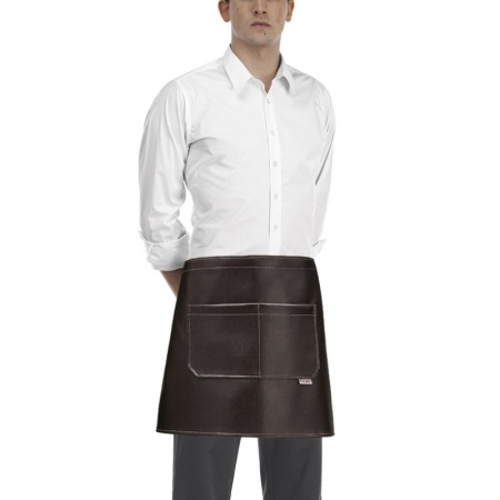 Передник Egochef 40x70см - коричневая эко-кожа детальная картинка 