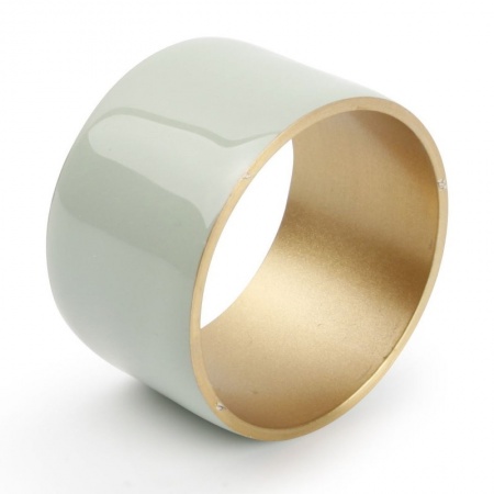 Набор колец для салфеток Ø5см CENTRO mint green/gold, 4шт детальная картинка 