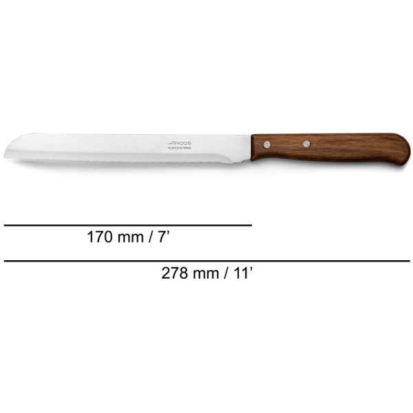 Фото Нож хлебный 17см LATINA