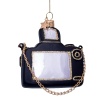 Новогоднее украшение из стекла Vondels "Черный фотоаппарат" 9см детальная картинка 