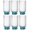 Набор стаканов 430мл Beverage FLORIAN LUCENT BLUE, 6шт детальная картинка 