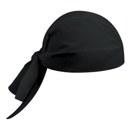 Бандана поварская - цвет черный - 65% полиэстер, 35% хлопок - 200 г/м2 детальная картинка 