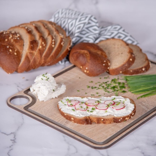 Фото Доска разделочная 38x28см с желобом NATURAL Arcos