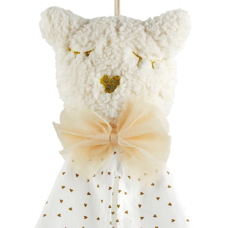 Мягкая игрушка - сумка для детей - кошка 25x26x13см Petit Carrousel детальная картинка 