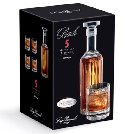 Набор для виски BACH - графин и 4 стакана детальная картинка 