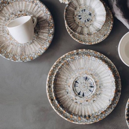 Тарелка плоская Ø19см LUCA MOSAIC Matt Gourmet детальная картинка 