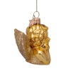 Новогоднее украшение из стекла Vondels "Золотой ангел" 7см детальная картинка 