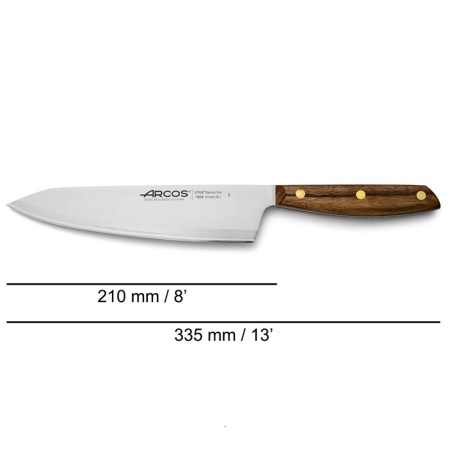 Нож поварской 21см шеф-нож NORDIKA детальная картинка 