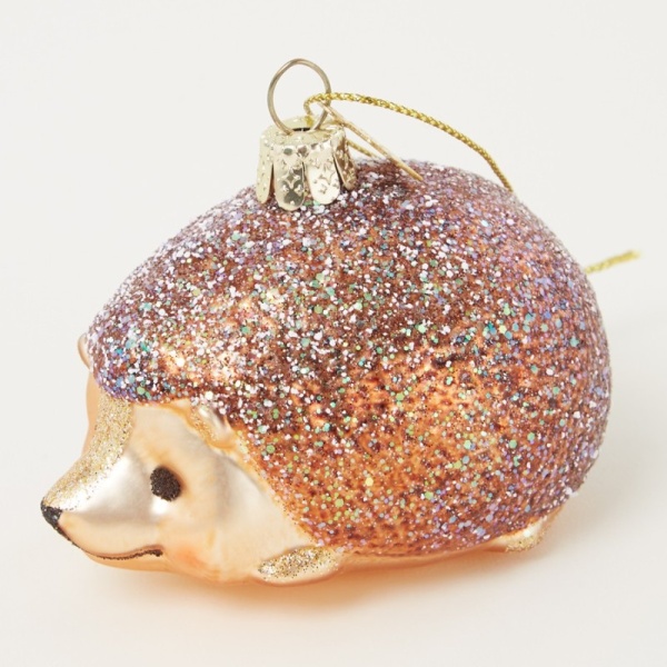 Фото Новогоднее украшение из стекла Vondels "Eжик" 6см