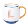 Кружка Library золотая буква «L» (синего цвета) детальная картинка 