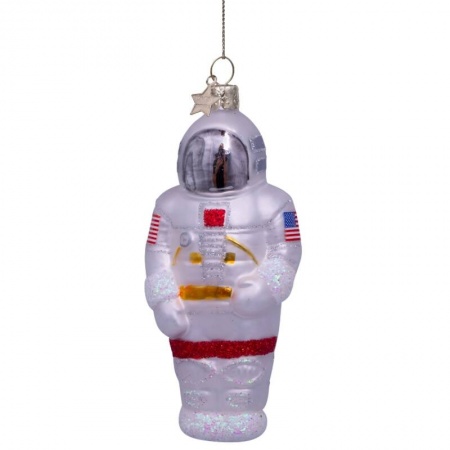 Новогоднее украшение из стекла Vondels "Астронавт" 12см детальная картинка 