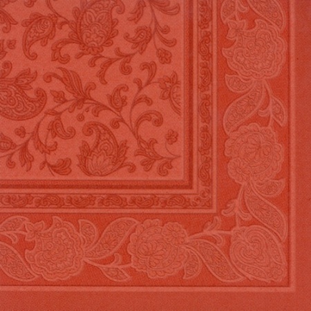 Салфетка 40x40см ROYAL Collection Ornaments терракот, 50шт детальная картинка 