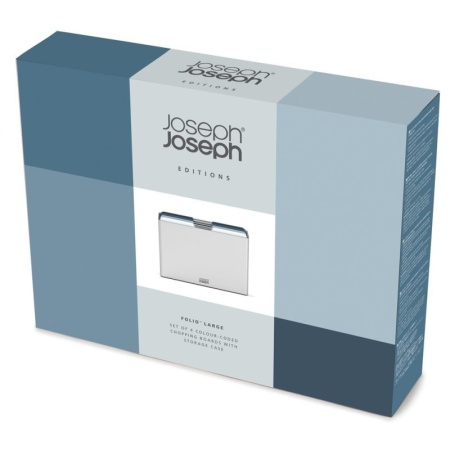 Набор разделочных досок 34x24см Folio голубой, 4шт - 60193 Joseph Joseph детальная картинка 