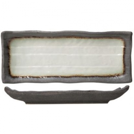 Блюдо прямоугольное 11х28см STONE детальная картинка 