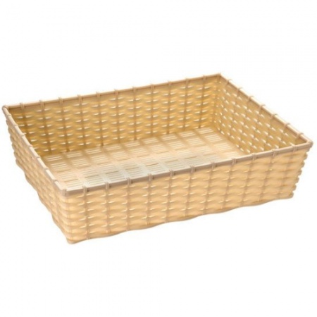 Корзинка для хлеба 39.5x29.5x10см бежевая детальная картинка 