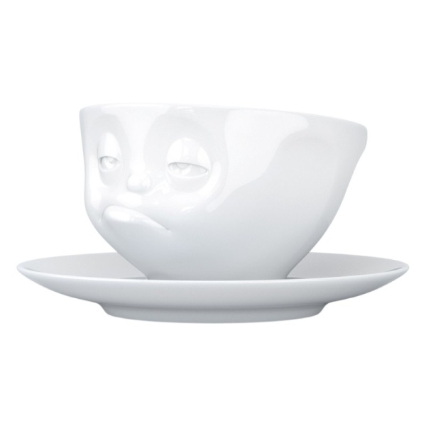 Фото Чашка с блюдцем 200мл Tassen Snoozy белая