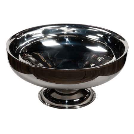 Чаша металлическая для подачи морепродуктов на ножке 9л Ø40x(h)19см детальная картинка 