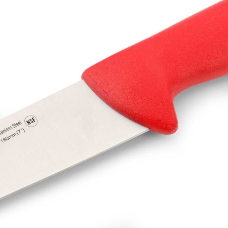 Нож мясной разделочный 18см 2900 красный детальная картинка 