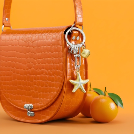 Брелок для ключей "Морская звезда и ракушка" детальная картинка 