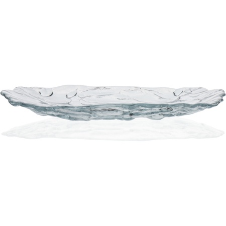 Блюдо прямоугольное стеклянное 28x17x(h)3см Lava прозрачное детальная картинка 