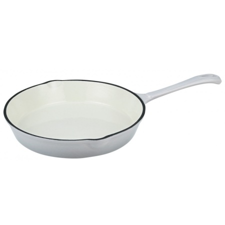 Сковорода чугунная эмалированная Ø20см серая детальная картинка 