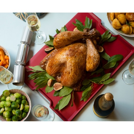 Доска разделочная Cut&Carve Plus 41x29см Large красная - 60207 Joseph Joseph детальная картинка 