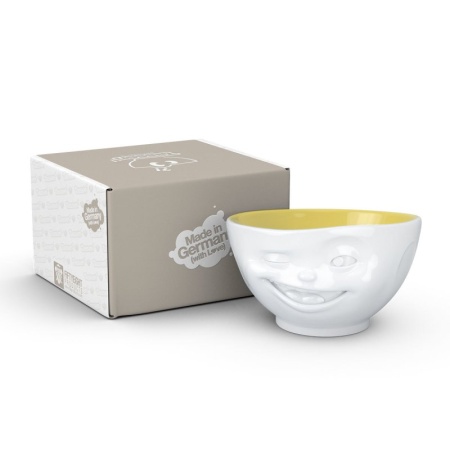 Чаша 500мл Tassen Winking белая-желтая детальная картинка 