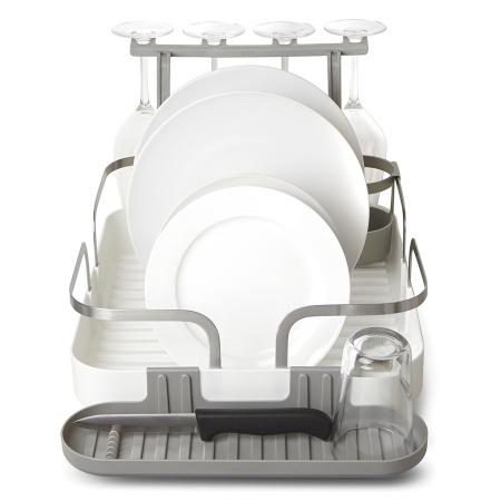 Сушилка для посуды Holster 42x34см белая детальная картинка 
