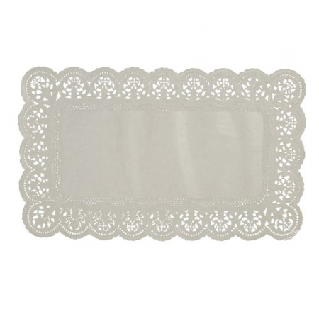 Салфетки кружевные 30x18см прямоугольные, 100шт детальная картинка 