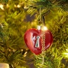 Новогоднее украшение из стекла Vondels 'Красное сердце с ключом' 6.5см детальная картинка 