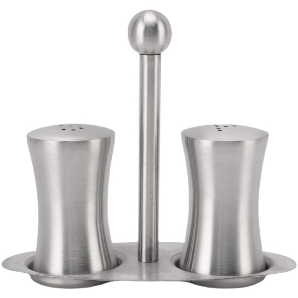 Фото Набор для специй 15x11см - солонка и перечница Profi-Chef нерж.сталь